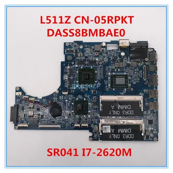 

For 15Z L511Z Laptop motherboard CN-05RPKT 05RPKT 5RPKT DASS8BMBAE0 W/SR041 I7-2620M CPU GT525 2GB 100% working well