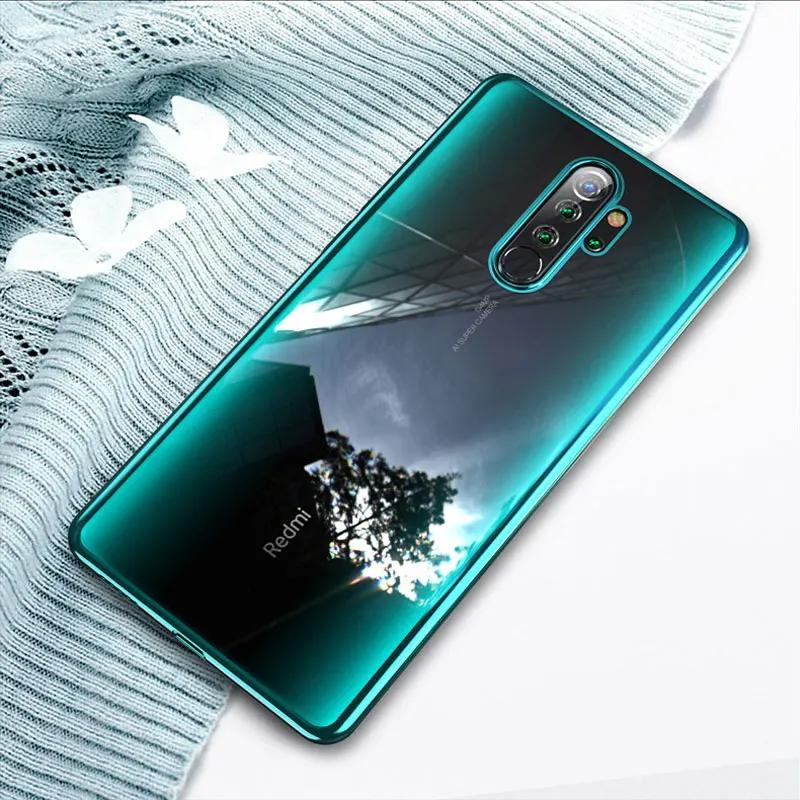 

phone case For xiaomi redmi note 8 case Soft Plating Clear TPU Silicon Laser Bumper Cover For xiaomi redmi note 8 pro capa