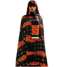 Искусственный шелк африканская вощеная ткань принтом квадратный дизайн органза шелковые ткани для женского платья