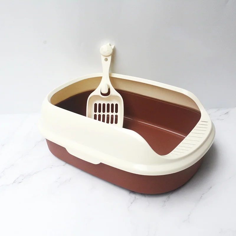 Cat Litter Bowl Semi Enclosed Cat Splash Proof Toilet Crack Proof Small