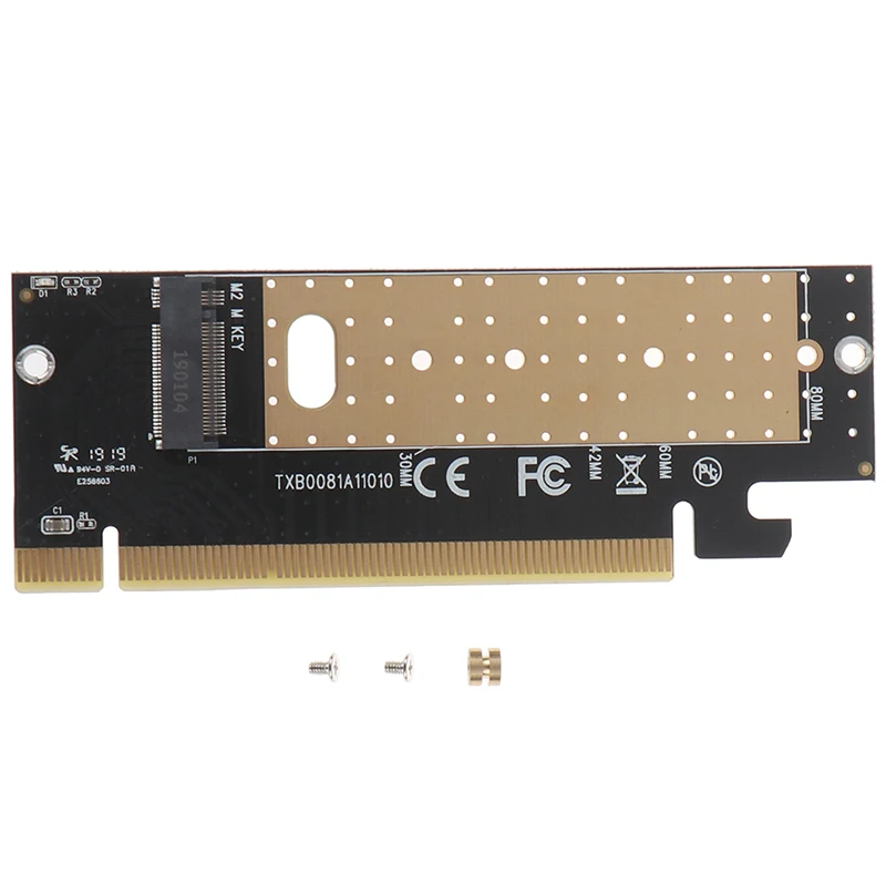 M.2 Накопитель SSD с протоколом NVME адаптер M2 к PCI Express 3,0X16 карта контроллера M интерфейс ключа поддержка PCI Express 3,0X4 2230-2280 Размер