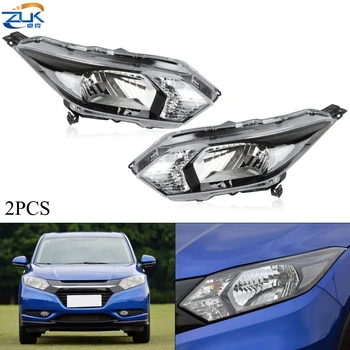 

ZUK Pair Front Bumper Headlight Headlamp For HONDA VEZEL HRV HR-V 2014-2019 RU1 RU5 Halogen Type Head Light Head Lamp Sub-Assy