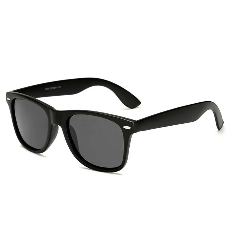 Классические ретро поляризованные мужские солнцезащитные очки для мужчин и женщин, дизайнерские брендовые ретро очки для вождения, винтажные женские солнцезащитные очки oculos de sol - Цвет линз: black