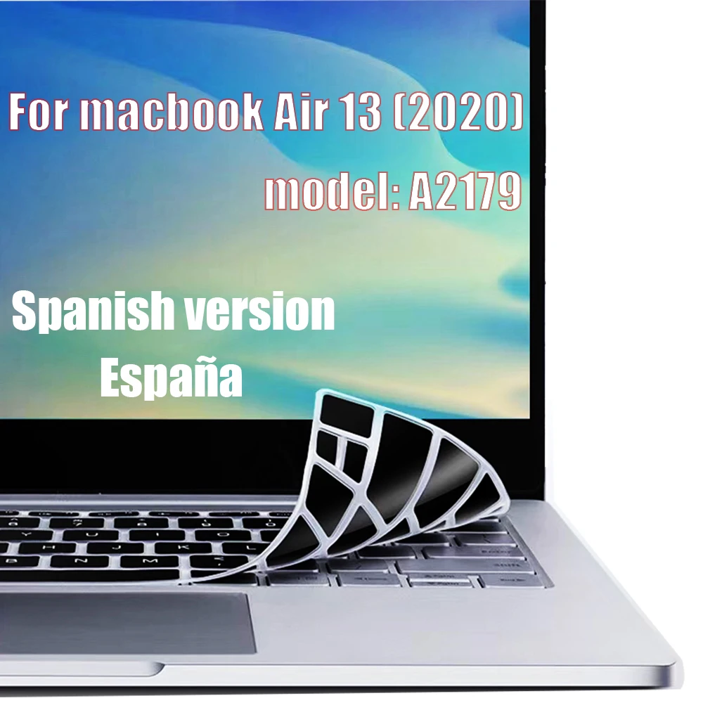Защитный чехол с испанской клавиатурой для ноутбука macbook New Air13 A2179 Air13.3 Защитная