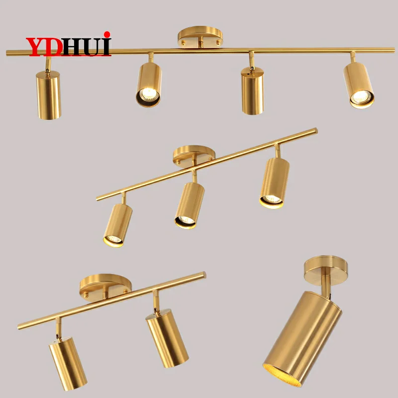 

Home office led Spotlight Led Track Lamp Ceiling down Lamp bronze Gold Cob led Cafe Store shotlight Dining Room picture light
