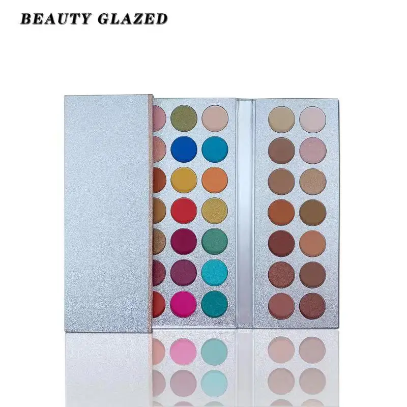 BEAUTY GLAZED 63 Цвета блестящие тени для век Палетка макияжа долговечные матовые