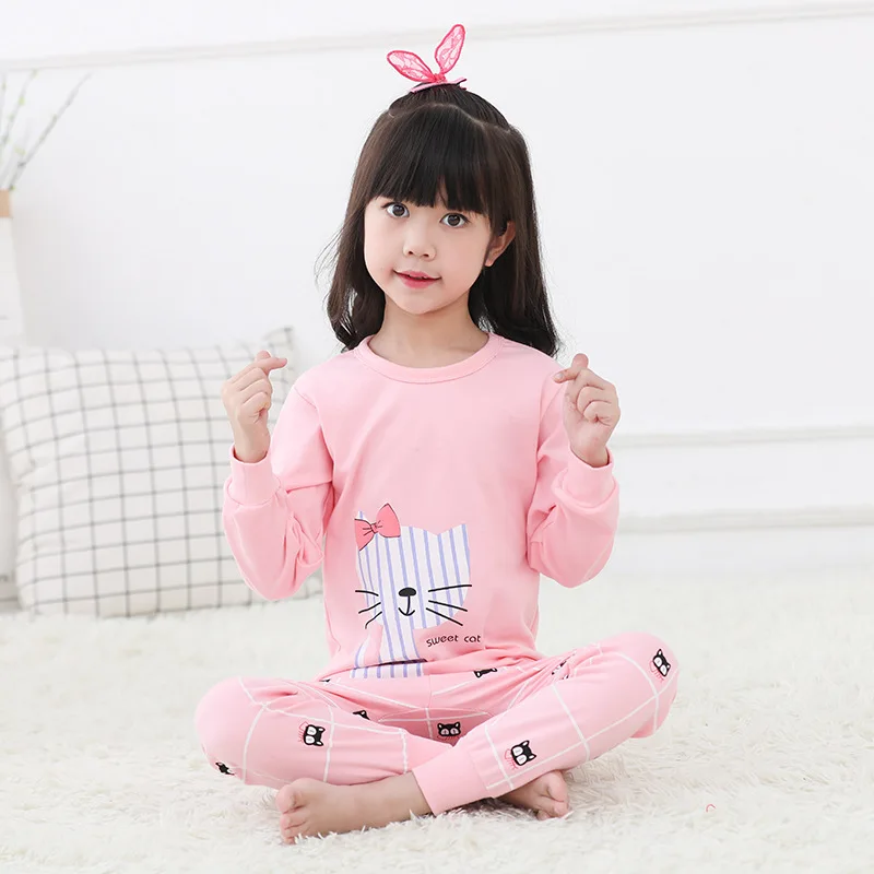 Y-01 Winter Children Pajamas Unicorn Animal Cartoon Sleepwear Kids Clothes Set Autumn Pyjamas Kids Baby Sleepwear For Boys Girls - Цвет: Y-01
