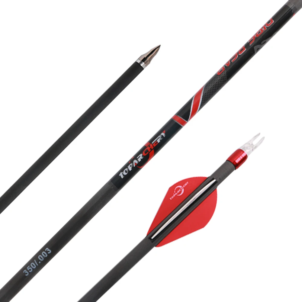 Seta com Arco e Flecha Liga de Alumínio Seta para Tiro ao ar Substituível 300 Espinha Carbono Livre Recurvo Arco Composto 6 - 12 24 Pçs 12 6 12 24 pçs seta com arco