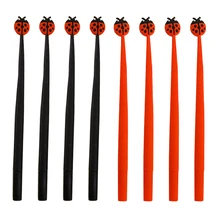 

24Pcs Creative Cute School Pens Ladybird Animal Cool Kawaii Stationery Funny Stuff Thing Rollerball Ballpoint Black Blue Ink Kit