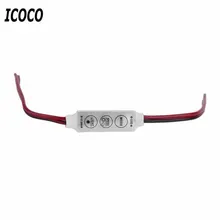 ICOCO новое поступление дешевые мини rgb контроллер диммер переключатель для 5050 3528 SMD светодиоды полосы DC 12 В