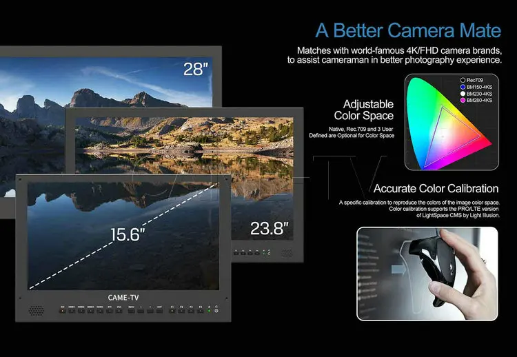 CAME-TV 4K HDMI Carry-on широковещательный монитор с SDI, HDR и 3D LUTS(3 размера