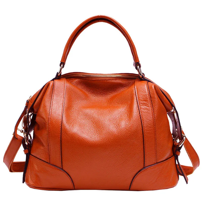 Genuine Leather Women Handbags Soft Natural Leather Daily Bag Top Grade Women Shoulder Bags High Quality Handbag