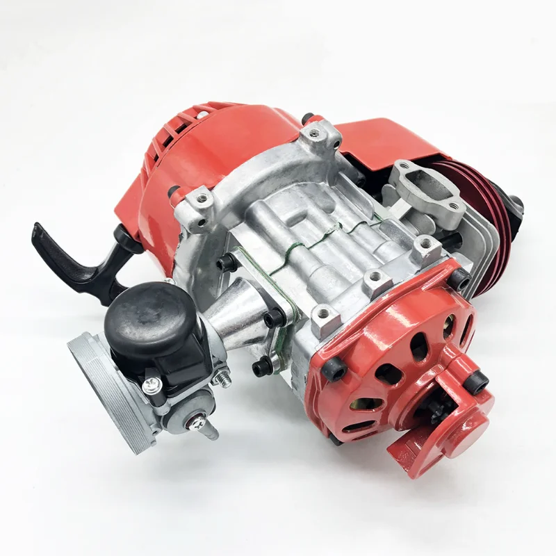 1Set 2 tempi 52cc moto recoil pull start Engine 25H catena con filtro aria carburatore per Pocket Bike Mini Dirt ATV Quad