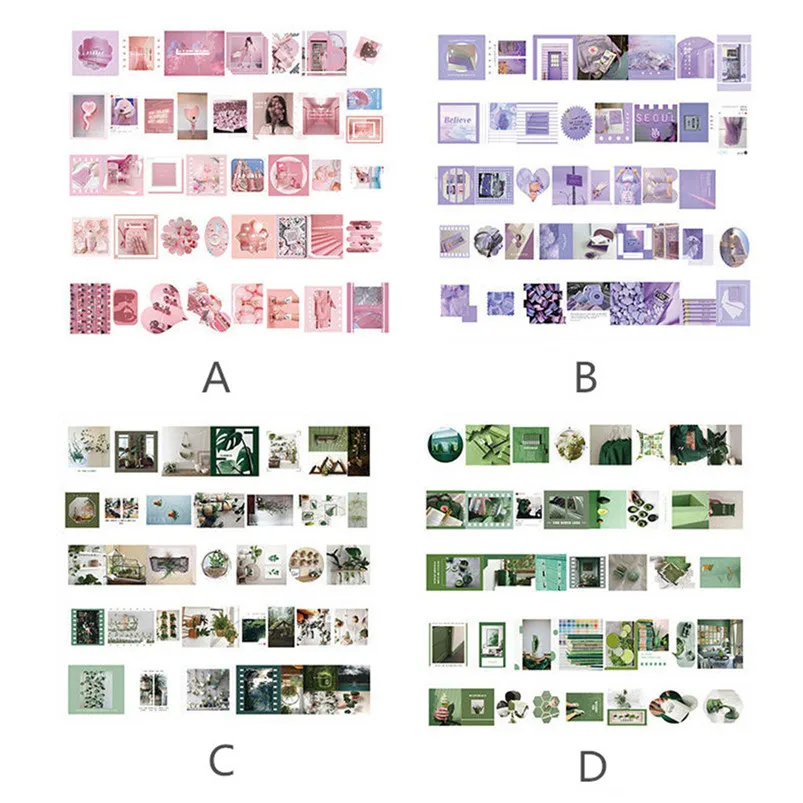 Boxed Paper Stickers 80 Card Stickers Hand Account DIY Daily Material Cartoon Stickers Muraux Pour Enfants Chambres 30NOV2217