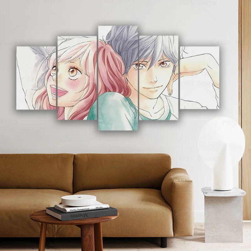 Anime Ao Haru Ride Love Fantasy Fabric Canvas Poster Living Room Home Wall  Decorative Canvas Art Prints Picture - Painting & Calligraphy - AliExpress