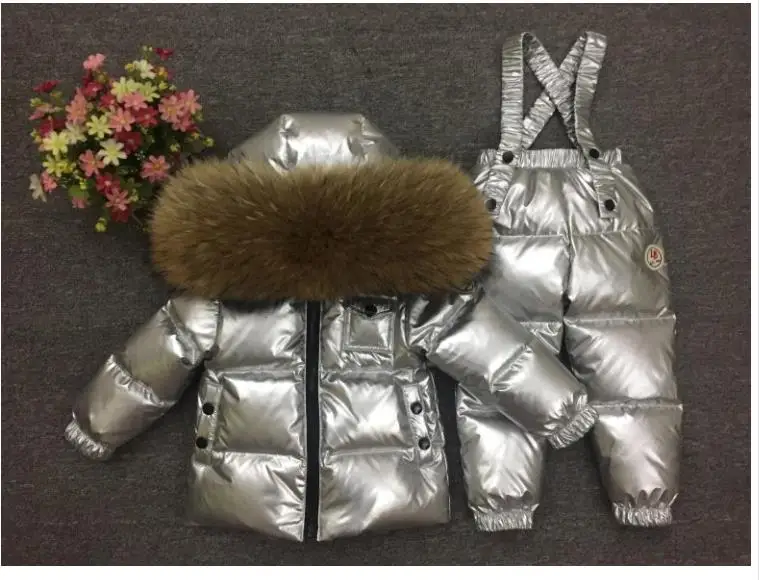 glossy Детская high-end теплые пуховики - Цвет: glossy