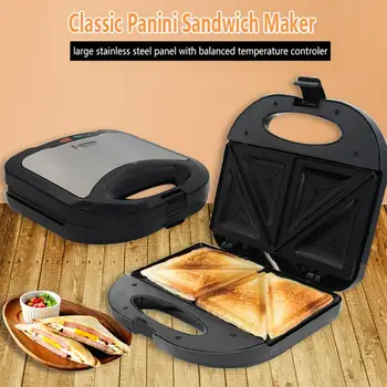 

2-Serving Maker Stainless Steel Non-stick Plate Grill 750W Panini Press Breakfast Press 35P