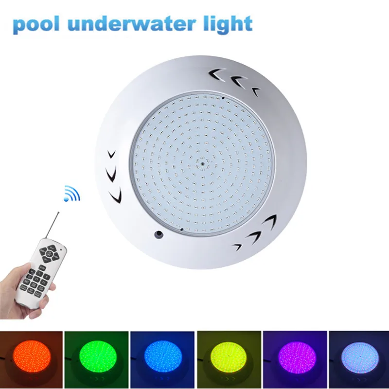

LED Resin Swimming Pool Lights IP68 Waterproof Underwater Light 12V RGB Color Changeable Lights 35W 45W 54W Luces Para Piscina