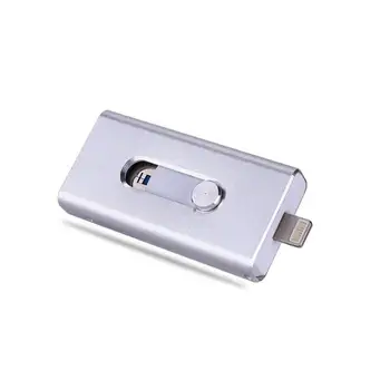 

USB3.0 Flash Drive 128GB Memory Stick 64GB 32GB 16GB 8GB Sticks Metal Pendrive for iPhone/iPad/Android Smartphone