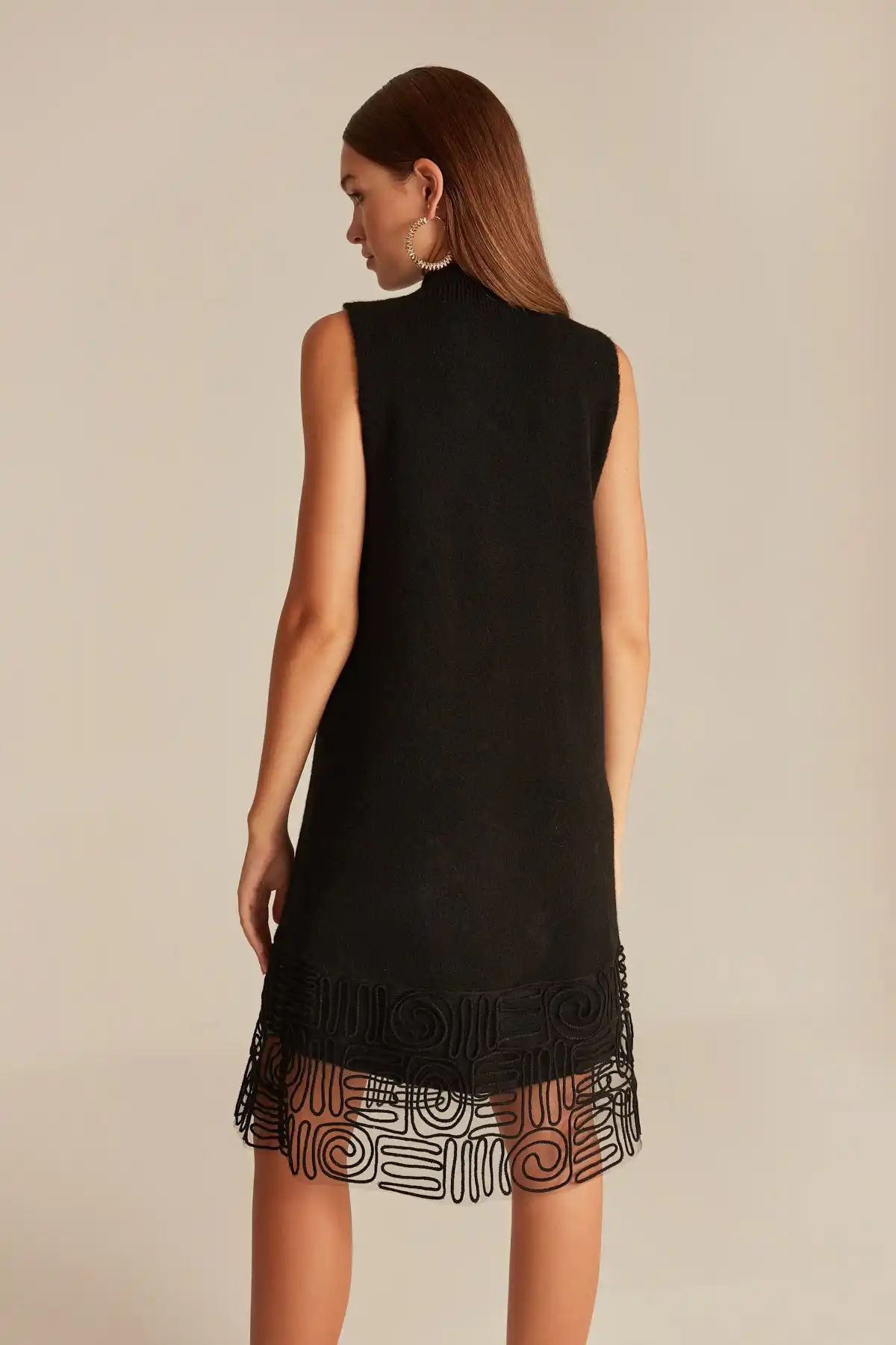 sheer sweater dress