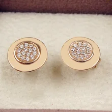 Оригинальные серьги-гвоздики в виде Розы с кристаллами для женщин, 925 пробы серебряные серьги, свадебный подарок, ювелирные изделия в европейском стиле