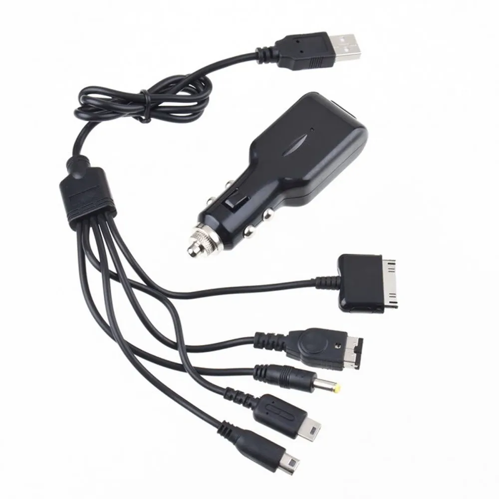 Многофункциональный 5 в 1 USB Универсальное автомобильное зарядное устройство USB Автомобильное зарядное устройство легкий вес абсолютно новое и высокое качество