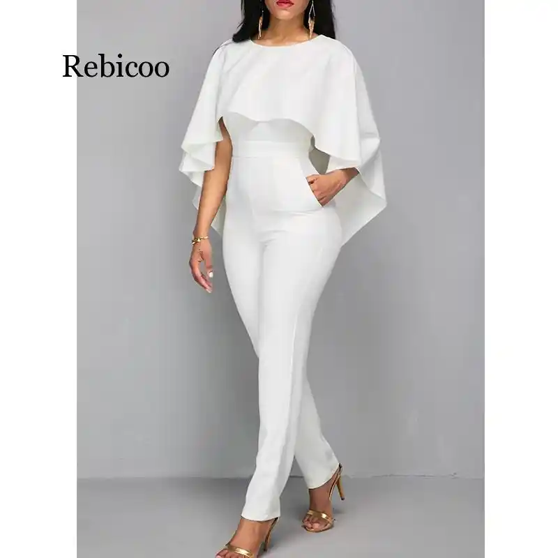 cape sleeve jumpsuit