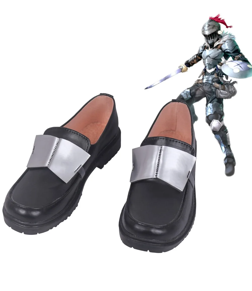 

Goblin Slayer Black Cosplay Shoes Boots Halloween Carnival Cosplay Custom Made Halloween Carnival Uniform Props