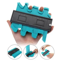 5 дюймов пластиковый измерительный прибор контур профиль копия датчик дубликатор duplo и Standard12cm Дерево Лазерная маркировочная инструмент в клеточку измерены в ненатянутом ламинат Плитки общий инструмент