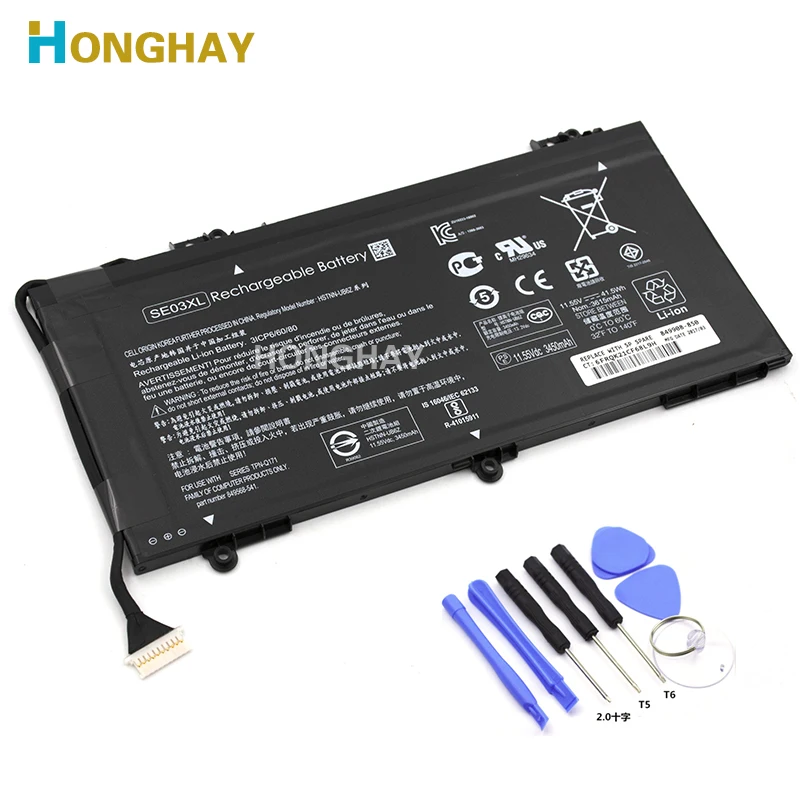 

HONGHAY SE03XL Battery For HP Pavilion 14-AL028TX AL029TX 14-AL127TX AL107NE AL102TX HSTNN-LB7G HSTNN-UB6Z TPN-Q171 849568-541