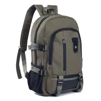 

11.11 Unisex Travel Multi Pocket Zipper Canvas Backpack Rucksack Students Schoolbag Christmas gift