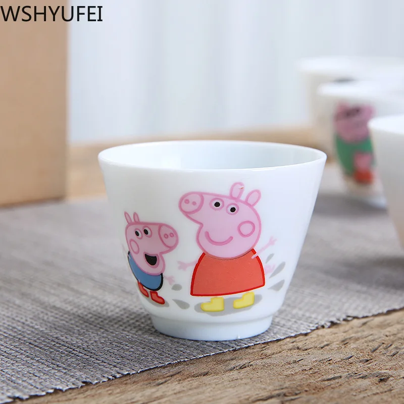 

New Hand-painted ceramic tea cup Office water cup Kung Fu tea cup Travel portable tea set Household drinking utensils WSHYUFEI