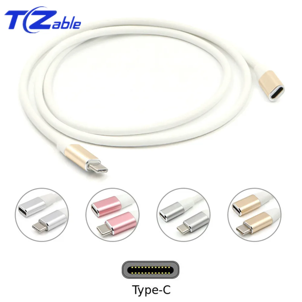 Удлинительный кабель USB C к адаптер типа Папа мама для Macbook 1 м 3 зарядный телефона с