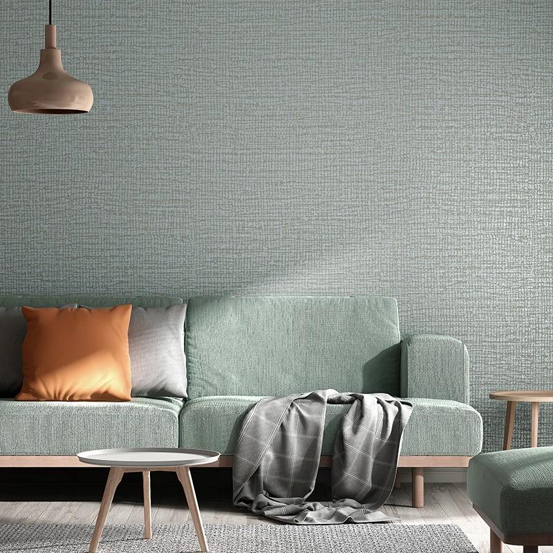 Современная простая металлическая текстурированная настенная бумага бежевого, серого, зеленого цвета, одноцветная настенная бумага для спальни, гостиной, домашнего декора - Цвет: J04506
