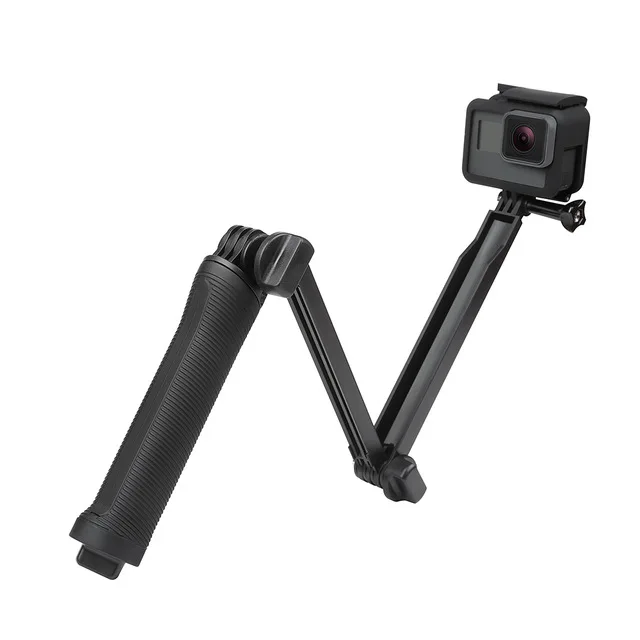 type 2 Съемка Регулируемая селфи палка монопод для GoPro Hero 7 6 5 Черный Серебряный Session Xiaomi Yi 4K Sjcam Sj4000 Экшн-камера - Цвет: type 2