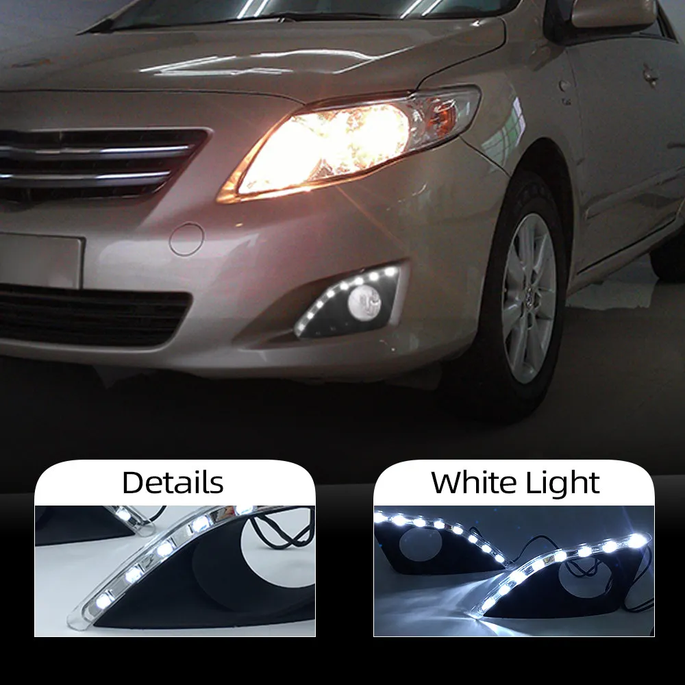 Дневные ходовые светильник CSCSNL для Toyota Corolla 2007 2008 2009 2010 светодиодные