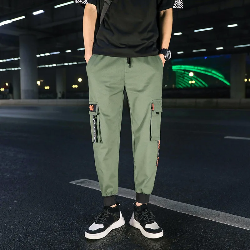 

Bib Overall Men's INS Wind Popular Brand Korean-style Harem Pants Loose Casual Ulzzang Trend Sports Ankle Banded Pants