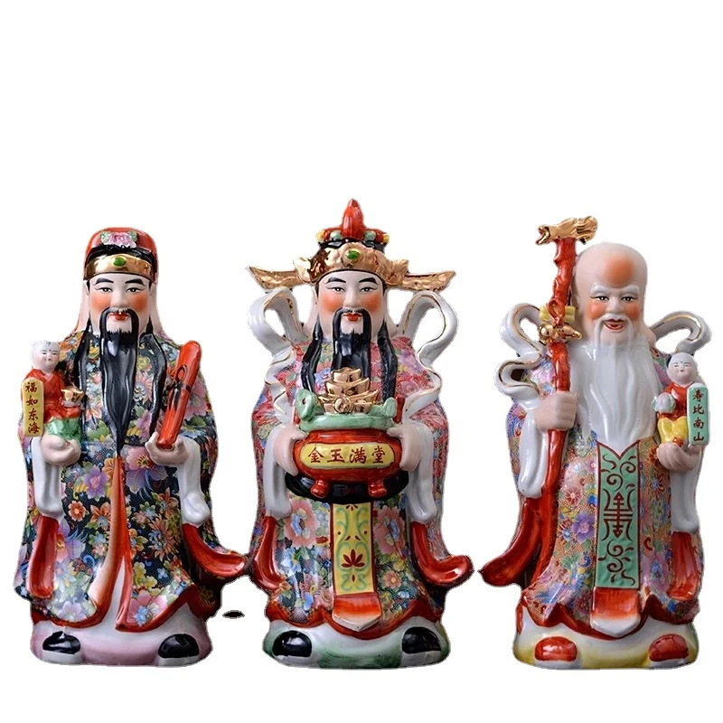 Figura De La Longevidad De Erw Dioses De La Fortuna, Estatua De Cerámica Para Colecón