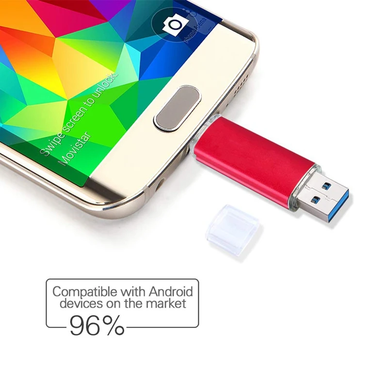 Цветной металлический корпус флеш-накопитель Usb 3,0 Otg микро-флеш-накопитель-Usb палка Внешняя память палка для Android
