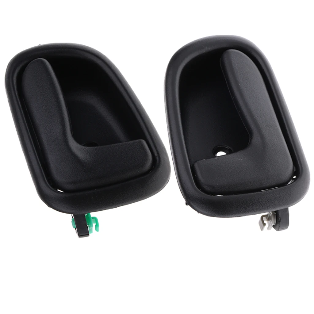 Black Left + Right Interior Car Door Handles Interior Door Handle For Toyota Corolla 93 -97