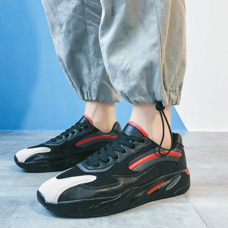 

Air Mesh Platform Sneakers for Men Breathable Casual Walking Sports Running Shoes Outdoor Travel Fitness Sneakers Sports Shoes