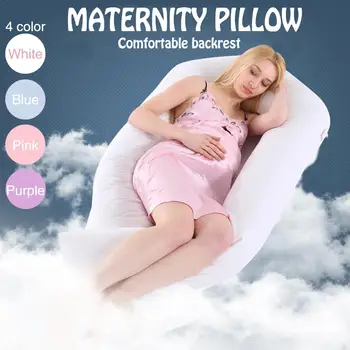 

New Sleeping Support Pillow For Pregnant Women Body Cotton Pillowcase U Shape Maternity Pillows Pregnancy Side Sleepers Bedding