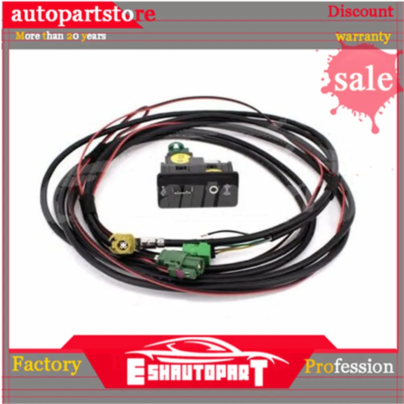 QDAEROHIVE Автомобильный USB AUX CarPlay MDI USB AMI установить Разъем Жгут 5QD035762E 5G0035222E для гольфа 7 MK7 CARPLAY