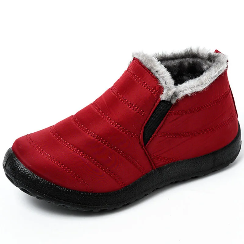 

Women's Casual Shoes Large 36-46 Fashion Women's Comfortable Thick Leather Sports Shoes Women's Waterproof Snow Shoes