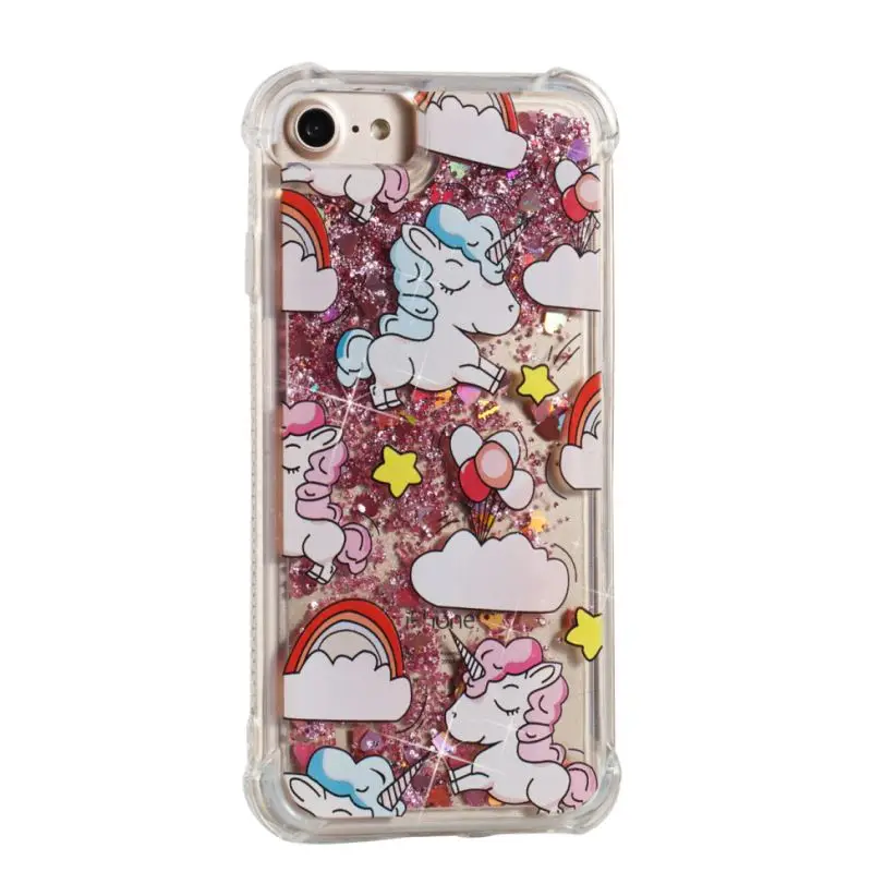 Anti Pink Pony Чехол для телефона Quicksand для iPhone 11 Pro XS Max X XR 8 7 6S 6 Plus 5 5S, мягкий блестящий чехол-накладка P03G - Цвет: Anti Pink Pony