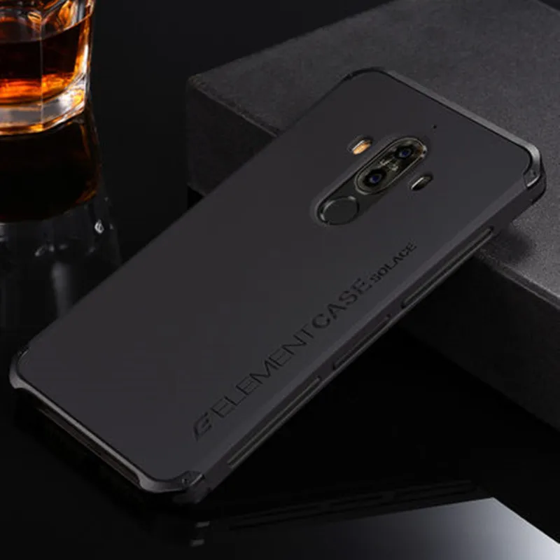 Чехол для Huawei Mate 9 роскошные чехлы для телефонов с дизайнерской алюминиевой и с жесткой задней панелью