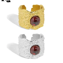 S'STEEL Sterling Silver 925 Minority Design Opening Ring Female Gift For Women Designer Gothic Party Adjustable 2021 Jewellery