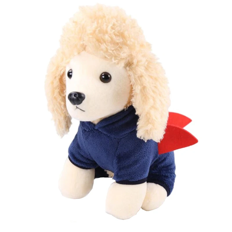 Soft Fleece Dog Winter Coat Juampsuit Funny Cartoon Shark Costume