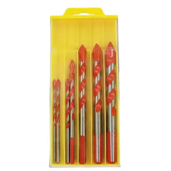 

7pcs/set Multifunctional High Quality Drill Bits Triangular-overlord Perforator Ceramic Tile Drill Handle Marble