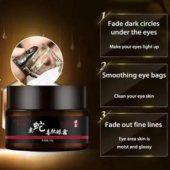 

Snake Eye Cream Removal Dark Circle Eyes Bags Eye Cream Care Anti-Aging Eye Fat Moisturizing Cream Granule Anti-Puffi